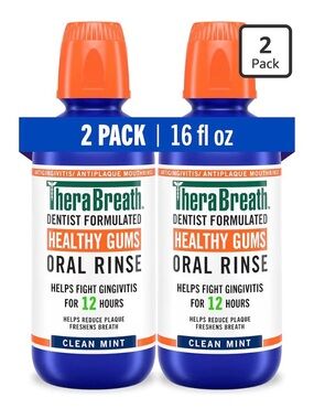 TheraBreath Healthy Gums Oral Rinse—2 Pack (NEW)